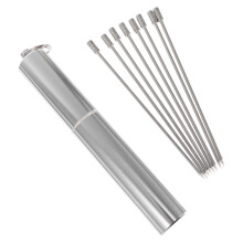 One Set Stainless Steel Food Picks And Fruit Forks Assorted Colors