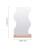 Wooden Base Desktop Acrylic Irregular Makeup Mirror 2