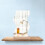 Wooden Base Desktop Acrylic Irregular Makeup Mirror 10