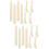 16 Pcs Plastic Bone Folder Paper Creaser For Paper Crafts Bookbinding 9