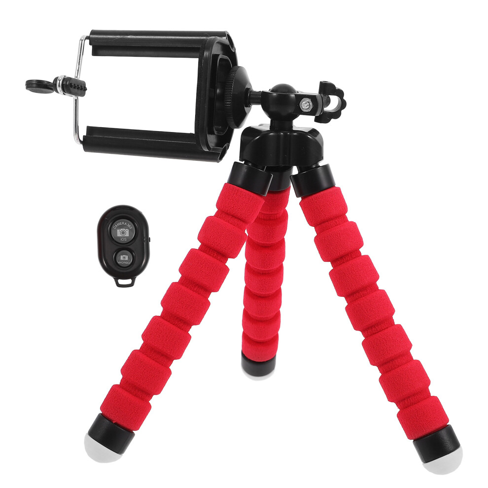 Universal Selfie Stick Tripod With Remote For Phone Camera Red 3354104897590