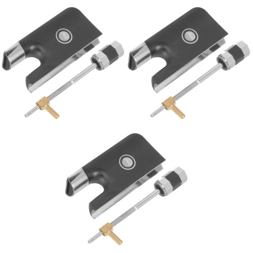 3 Sets Metal Bow Frog For Cello And Violin Replacement With Screw 2