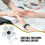 2 Pcs Glitter Flower Magnetic Nail Tips Stand With 7