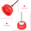 Hand Drain Plunger Plastic With Stainless Steel Handle 4