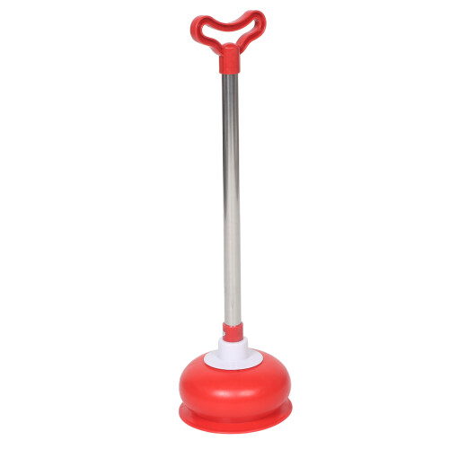 Hand Drain Plunger Plastic With Stainless Steel Handle