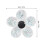 2 Pcs Glitter Flower Magnetic Nail Tips Stand With 2