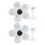 2 Pcs Glitter Flower Magnetic Nail Tips Stand With 9