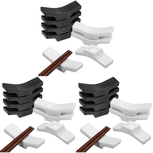 24 Pcs Chopstick Holders Stand With Spoon Rest Cutlery Organizer 1