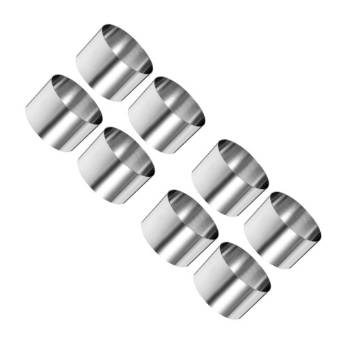 8Pièces Emporte-Pièces Acier Inoxydable Argent Pour Décoration 1