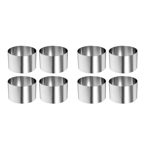8Pièces Emporte-Pièces Acier Inoxydable Argent Pour Décoration 2