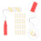 3Ensembles Kit Professionnel Rouleaux Pinceaux Colorés 10