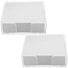 6Boxes Transparent Box Packaging Memo Pads College Supplies Must Haves