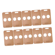 20Pcs Coffee Holder Paper Two Slots Khaki
