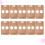20Pcs Coffee Holder Paper Two Slots Khaki 4