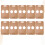20Pcs Coffee Holder Paper Two Slots Khaki 3