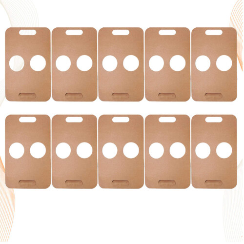 20Pcs Coffee Holder Paper Two Slots Khaki 2