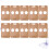 20Pcs Coffee Holder Paper Two Slots Khaki 2