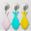 Baby Bath Brush Silicone Whale Body Scrubber 3