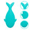 Baby Bath Brush Silicone Whale Body Scrubber 2