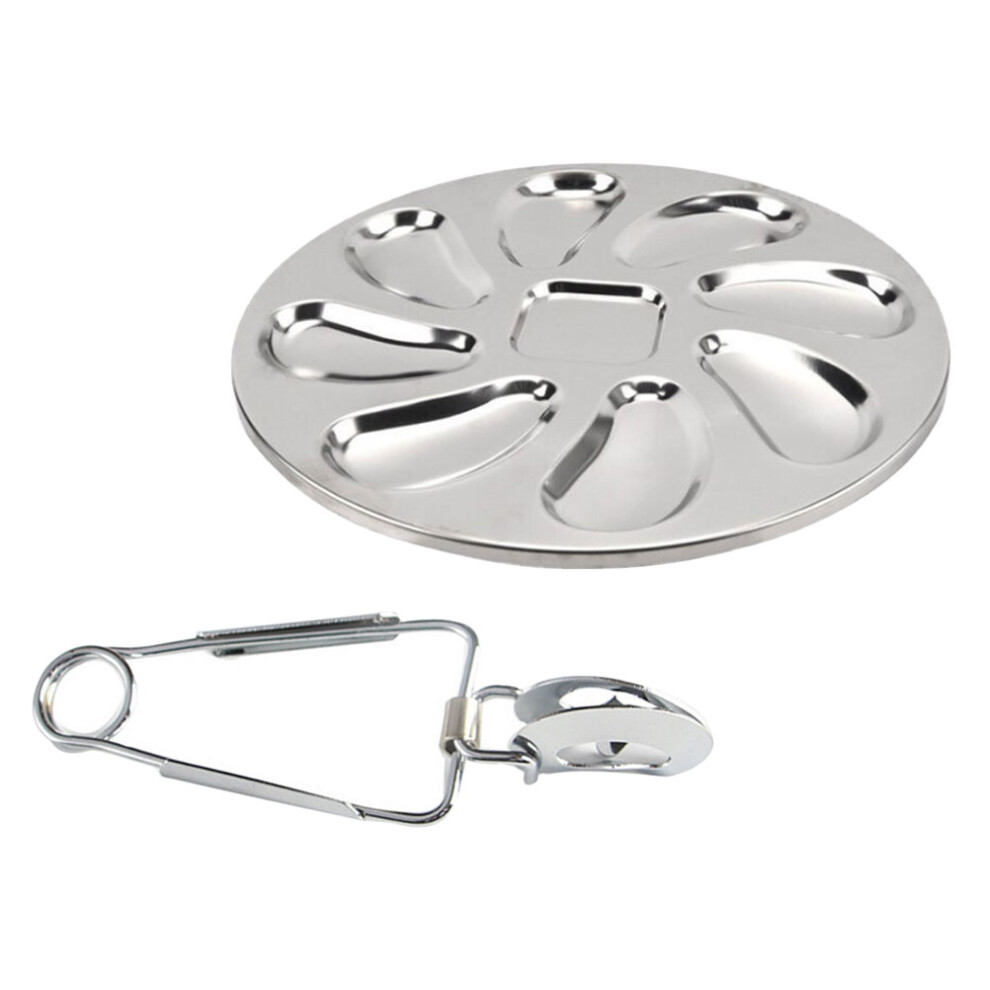 Stainless Steel Oyster Plate Set For Home And Seafood Shop-image-OPC-PKXD2ZV-NEW