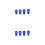 8Pcs Premium Aluminum to Pump Adapters Blue for Bikes 8