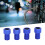 8Pcs Premium Aluminum to Pump Adapters Blue for Bikes 9