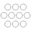 10 Pcs Round O-Ring Buckles Snap Hooks For Diy Bag 1