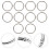 10 Pcs Round O-Ring Buckles Snap Hooks For Diy Bag 3