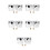 5 Sets Replacement Hot Cold Water Knobs For Shower Bathtub Faucet 7
