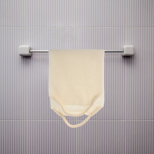 Beige Body Scrubber Polyester Voor Zachte Huid En Massage Thuis 2