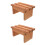 2Pcs Wooden Step Stool For Squatting And Potty Use In Bathroom 7