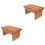 2Pcs Wooden Step Stool For Squatting And Potty Use In Bathroom 5