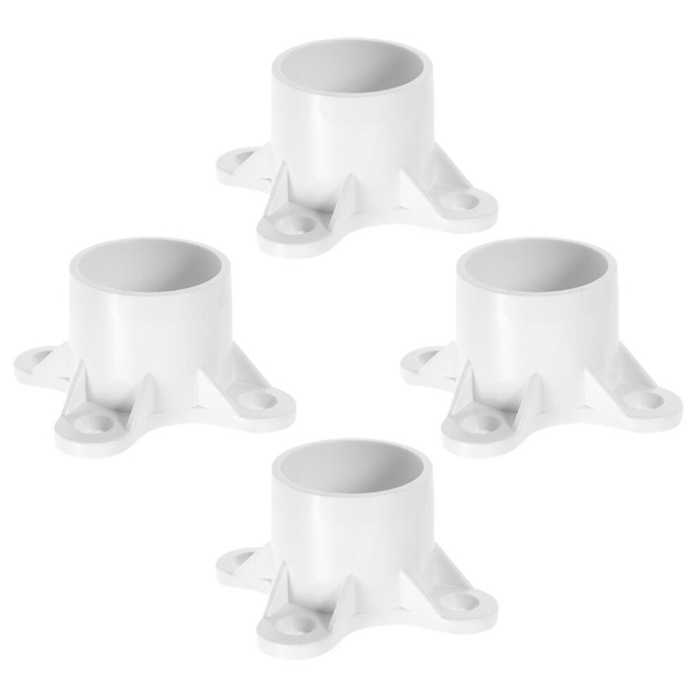 4Pcs Pvc Pipe Fittings Flange Screw Caps For Table Legs Furniture-image-OPC-PKXD6CY-NEW