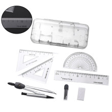 2 Sets Of 12Pcs Compasses Ruler Tool Set For Students School