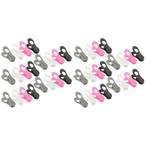 40Pcs Durable Plastic Clothes Clips for Drying Clothes Assorted Colors 1