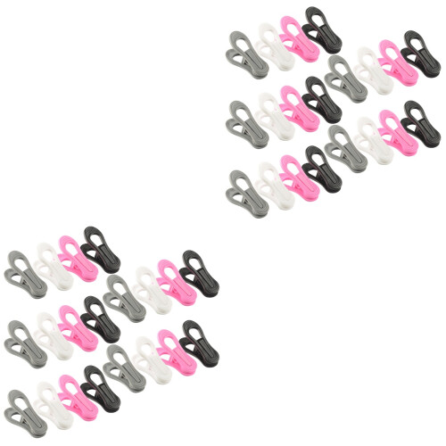 40Pcs Durable Plastic Clothes Clips for Drying Clothes Assorted Colors 2