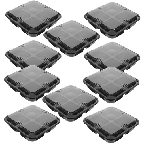 10Pcs Thickened Multi-Grid Fruit Storage Containers