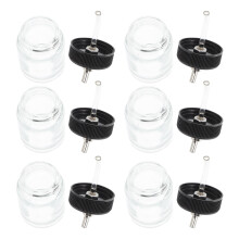 30Pcs Durable Glass Paint Bottles Multi-Use Portion Dispenser Jars