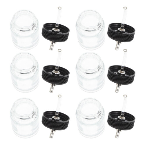 30Pcs Durable Glass Paint Bottles Multi-Use Portion Dispenser Jars