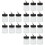 30Pcs Durable Glass Paint Bottles Multi-Use Portion Dispenser Jars 6