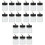 30Pcs Durable Glass Paint Bottles Multi-Use Portion Dispenser Jars 3