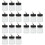 30Pcs Durable Glass Paint Bottles Multi-Use Portion Dispenser Jars 7