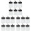 30Pcs Durable Glass Paint Bottles Multi-Use Portion Dispenser Jars 2