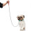 (Red)Durable Chew Proof Metal Dog Leash - Heavy Duty Chain Leash with Padded Handle for Medium Dogs 5