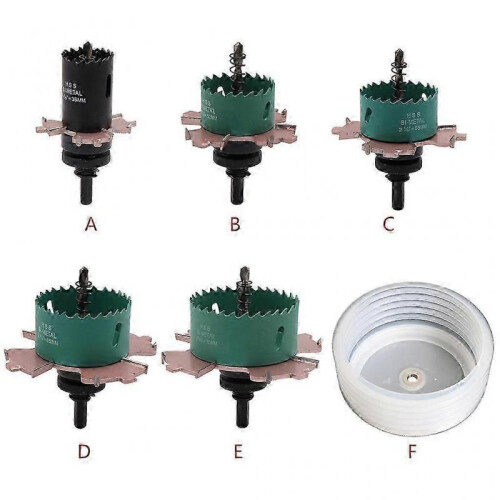 (75115X3) Downlight Hole Saw Cutter Drill Bit for Gypsum Board - Hole Drilling Set 2