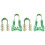 2 Sets U-Type Silica Gel Nose Clips For Night Sleeping (Green) 2