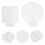2Pcs Clear Acrylic Handheld Makeup Mixing Palettes 4