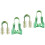 2 Sets U-Type Silica Gel Nose Clips For Night Sleeping (Green) 4