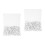 Clear Plastic Metal Thumb Tacks Gear Shape Decorative Push Pins 6