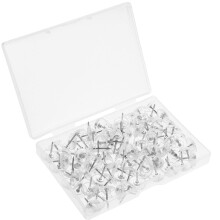 Clear Plastic Metal Thumb Tacks Gear Shape Decorative Push Pins